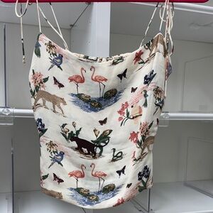 Reformation Multicolor Floral Camisole
